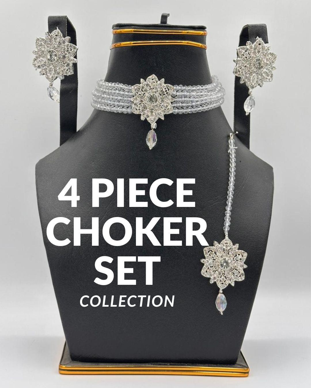 4-Piece Choker Necklace Sets