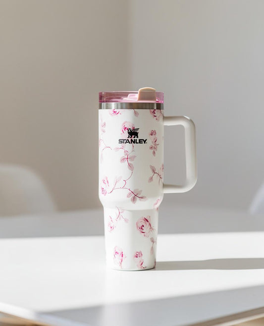 The Quencher® H2.0 FlowState™ Tumbler | 40 OZ | Marble Collection – Calcite Calacatta